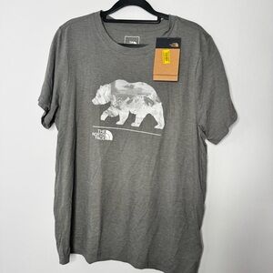The North Face gray tee size large